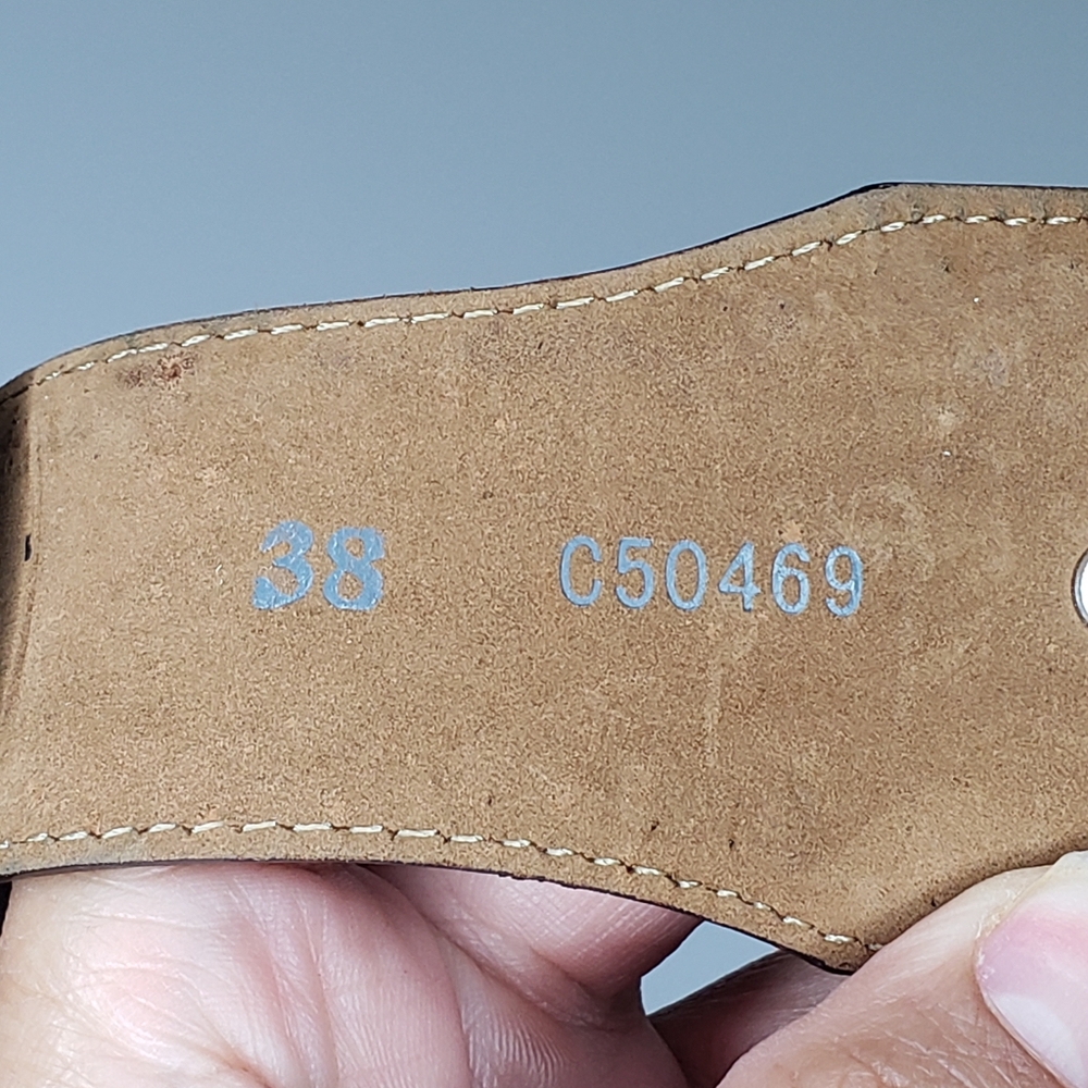 Tony Lama Texas Star Leather Belt size 38 - Picture 7 of 16